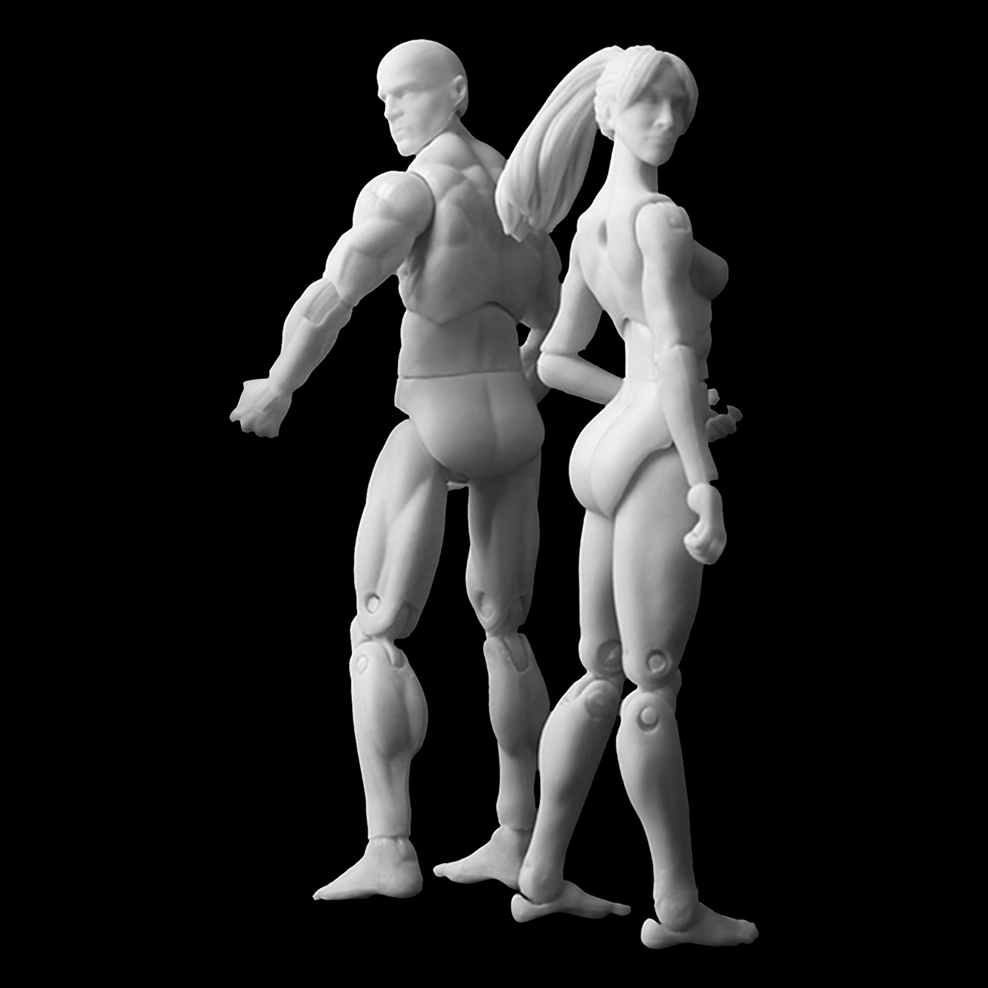 Amazon.co.jp: AAGWW 2PCS 人形 デッサン人形 人形模型 置物 リビング
